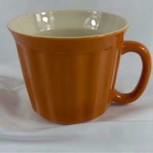 Large Pumpkin colored coffee cup large